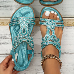 Aria | Orthopädische Boho-Sandalen in Himmelblau