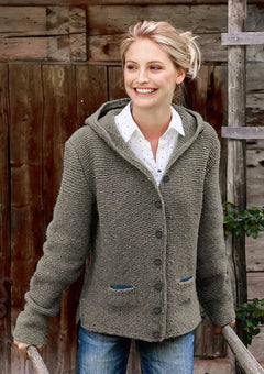 Strickjacke für Damen in Grau