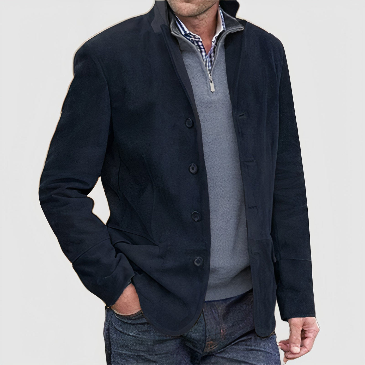 Vintage Style Jacke mit Knöpfen für Männer