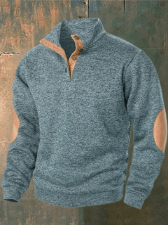 SASCHA - ROLLKRAGENPULLOVER in Himmelblau