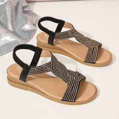 Annie™ | Orthopädische Sandalen im Ibiza-Stil in Schwarz