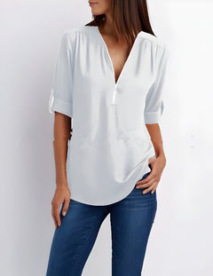 Adorin | Stylische & Vielseitige Bluse in Weiß