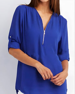 Adorin | Stylische & Vielseitige Bluse in Dunkelblau