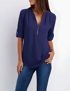 Adorin | Stylische & Vielseitige Bluse in Marineblau