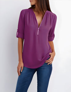 Adorin | Stylische & Vielseitige Bluse in Flieder