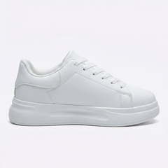 Melanie | Clean Textil Sneaker in Weiß