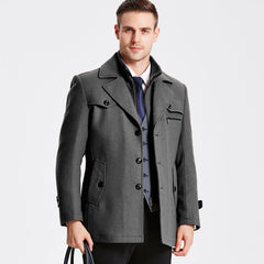 Armani | Eleganter Wintermantel in Grau