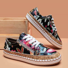 Santorini Flower Schuhe - #1 Trend der Saison in schwarz
