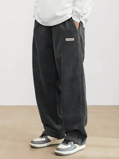 Herren Cordhose mit Taschen - Braun in Tiefgrau
