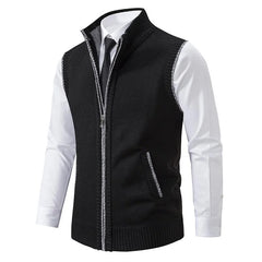 Sam™ - Fleece-Weste in Schwarz