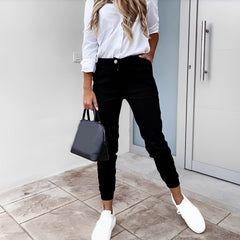 Nicole - Slim-fit-Hose in Schwarz