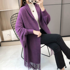 WILMA™ | WARME STRICKJACKE in Lilla