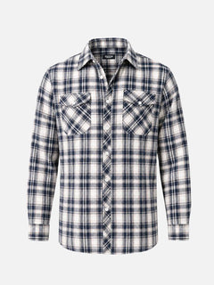 Julian | Herren Flanell Karo Hemd in Schwarz