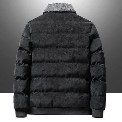 Warme Winterjacke mit Reißverschluss für Männer