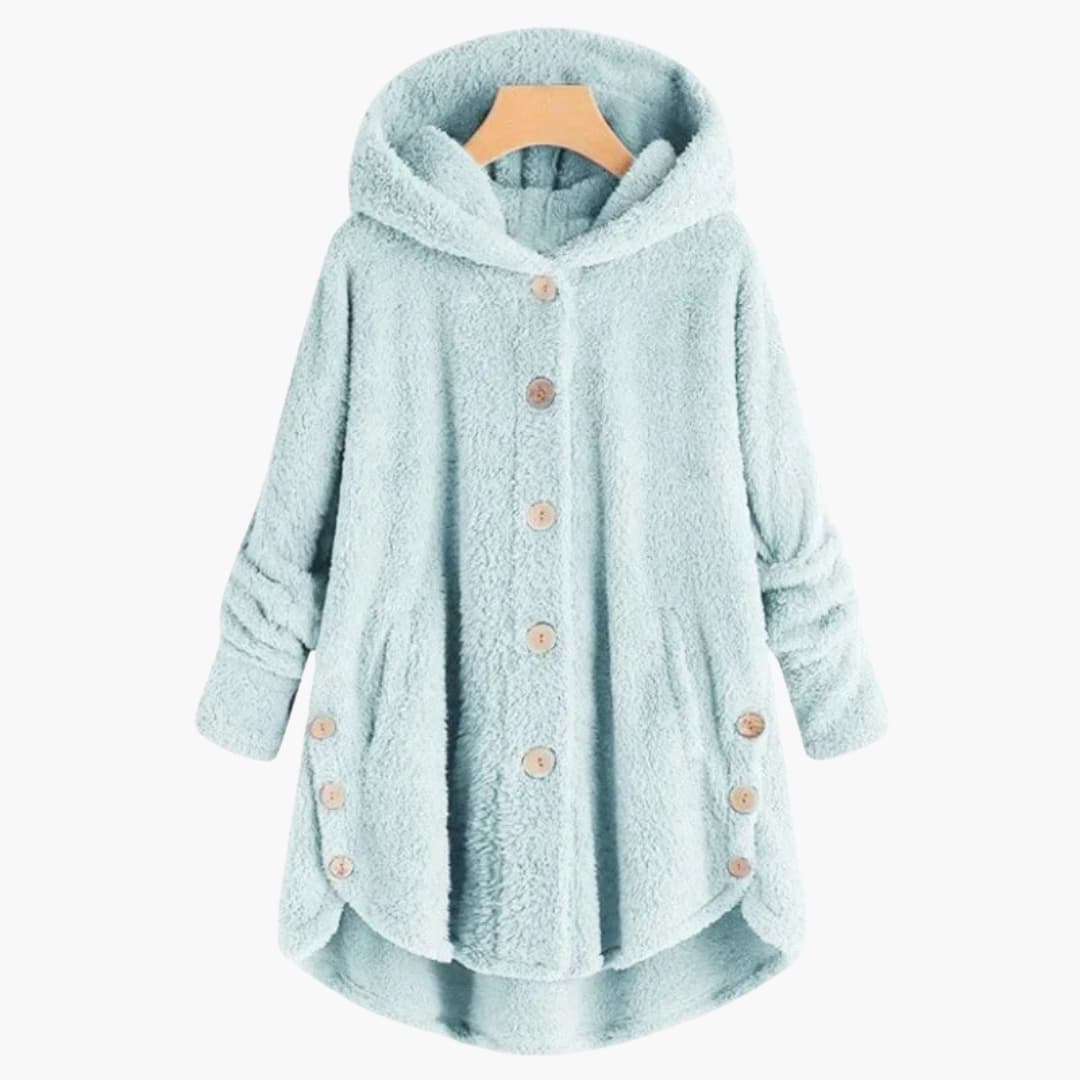 Damen jacke mit Kapuze und Knopfverschluss