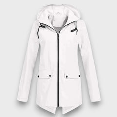 Wenara – Regenjacke mit Kapuze in Weiß