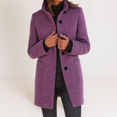 Victoria | Damenjacke mit hohem Kragen luxuriös in Violett