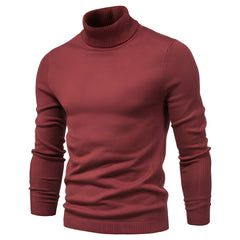 Harvey - Eleganter Rollkragenpullover in Rot