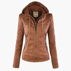 Kapuzenhülle Jacke für Damen in Khaki