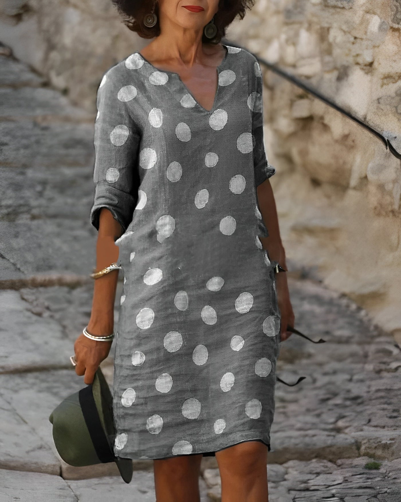 Rowena - Elegantes Minikleid mit V-Ausschnitt für Frauen