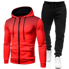 Herman - Atmungsaktives Sport-Set im Trainingsanzug-Look in Rot