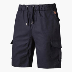 Herren Sommer Cargo Shorts mit Taschen und Kordelzug in Blau