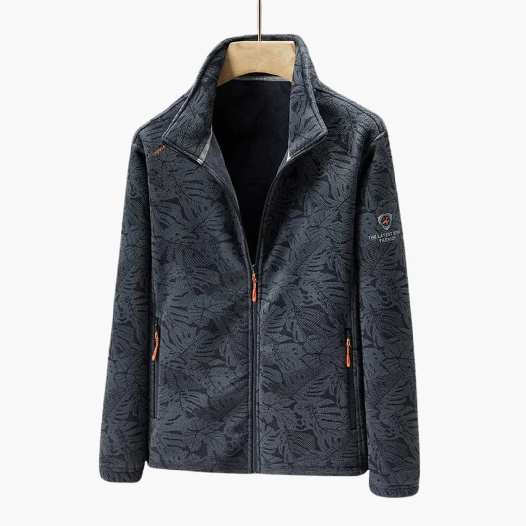 Unisex-Jacke mit Reißverschluss und Seitentaschen