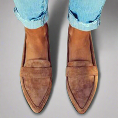Selma | Elegante Loafers aus Premium-Material in Khaki