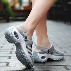 Gudrun | Orthopädische Luftpolster Schuhe in Grau