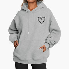 Selina | Lässiger Hoodie in Hellgrau