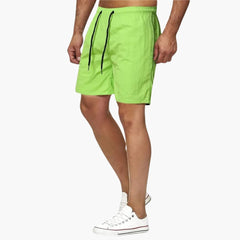 Herren Badeshorts Sommer mit Kordelzug und schnelltrocknendem Stoff in Grün