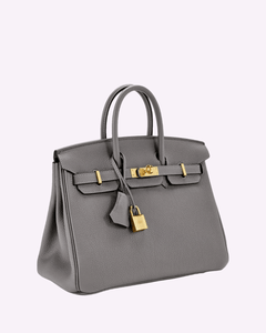 Große Damen-Lederhandtasche | Luxus trifft auf Funktionalität in Grau