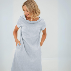 Lara - Stilvolles und elegantes Minikleid in Hellblau