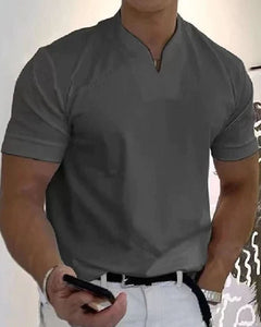 Zeno | Sportliches Herren Shirt in Dunkelgrau