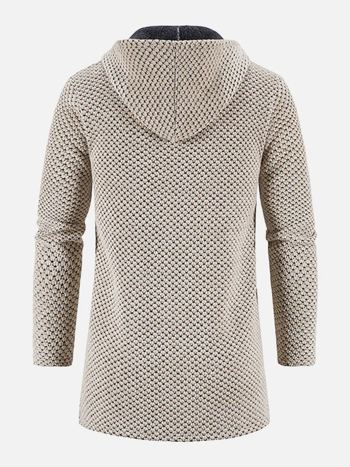 Lange Kapuzenjacke für Männer