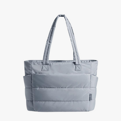 Shelly | Stilvoller Puff-Rucksack in Grau
