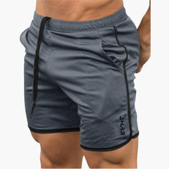 Sport Shorts für Herren – Fitness- und Laufbekleidung mit Taschen in Grau