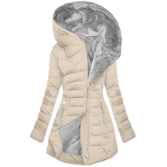 Jasmine - Modische Damen-Kapuzenjacke in Beige
