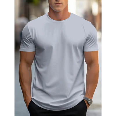 Brian - Klassisches Herren-T-Shirt mit kurzen Ärmeln