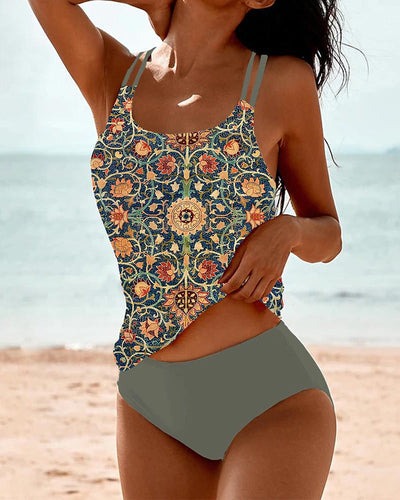 Amelie - Tankini mit Druck und Doppel Träger