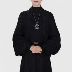 Mila | Modischer Cardigan für stilvolle Outfits in Schwarz