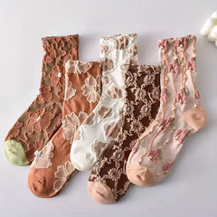 Herbst | Vintage Socken in 5 Paare Mehrfarbig