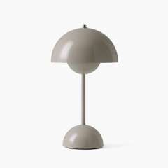 LuniLight LED-Lampe in Pilzform in Grau