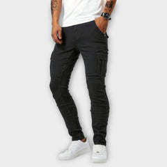 Leonardo - Elastische Jeans in Schwarz