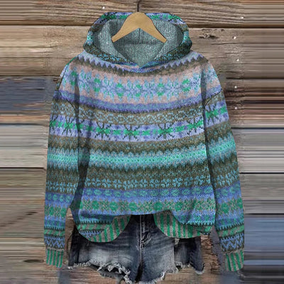 Linde | Retro-inspirierter Pullover mit Kapuze