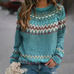 PULLOVER INSPIRIERT VON ISLAND | ELEGANT UND WARM in Blau