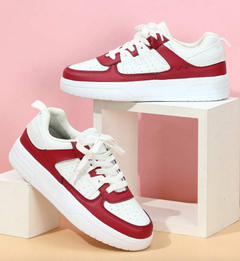 Jasmine - Damen Sneaker in Schwarz-Rosa