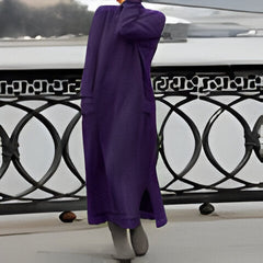 Aviana | Vielseitiges und bequemes Winterkleid in Violett