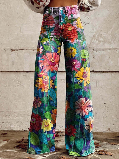 Cathleen - Weite Damenhose mit weitem Bein