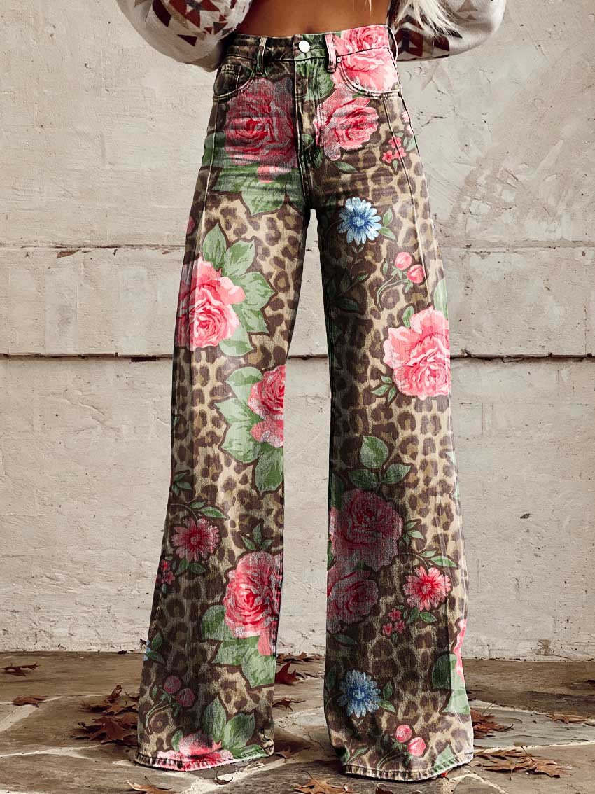 Cathleen - Weite Damenhose mit weitem Bein
